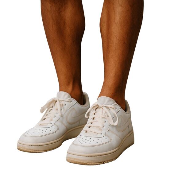 Nike Air 10 White Airforce 1 Men's Tennis Shoe Athletic Sneaker - Picture 1 of 8